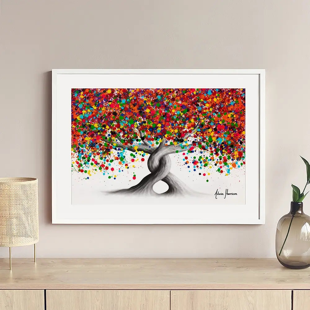 Candy Twist Trees Framed Art Print Candy Twist Trees Framed Art Print wall art product Ashvin Harrison