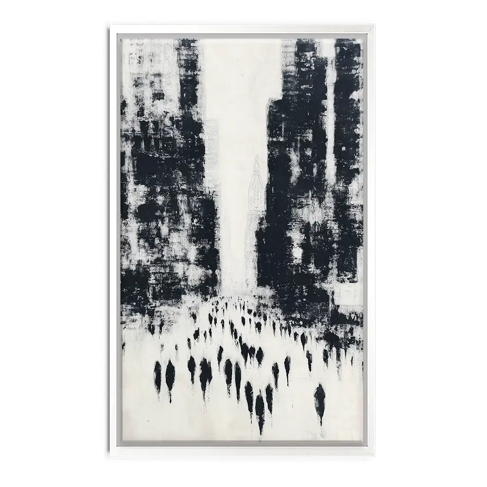 Canyon Of Commuters Canvas Print Canyon Of Commuters Canvas Print wall art product Chromatic Storm Studio