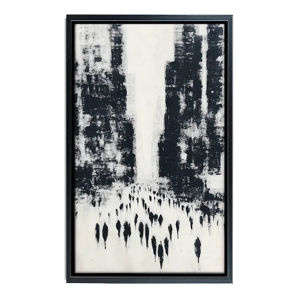 Canyon Of Commuters Canvas Print Canyon Of Commuters Canvas Print wall art product Chromatic Storm Studio