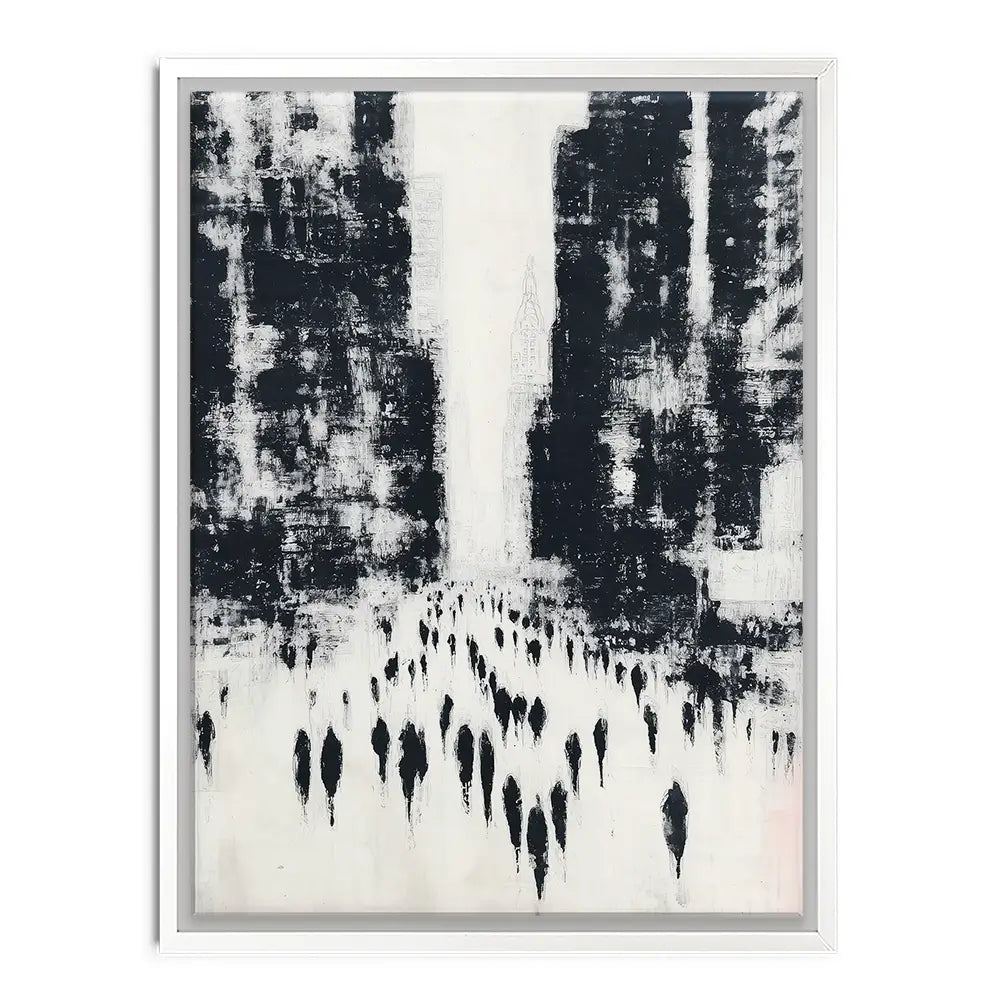 Canyon Of Commuters Canvas Print Canyon Of Commuters Canvas Print wall art product Chromatic Storm Studio