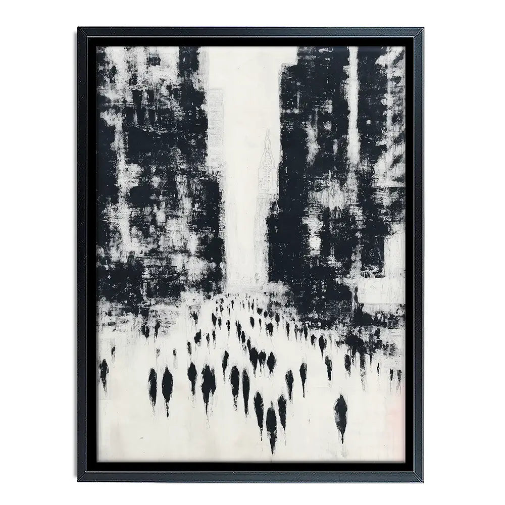 Canyon Of Commuters Canvas Print Canyon Of Commuters Canvas Print wall art product Chromatic Storm Studio