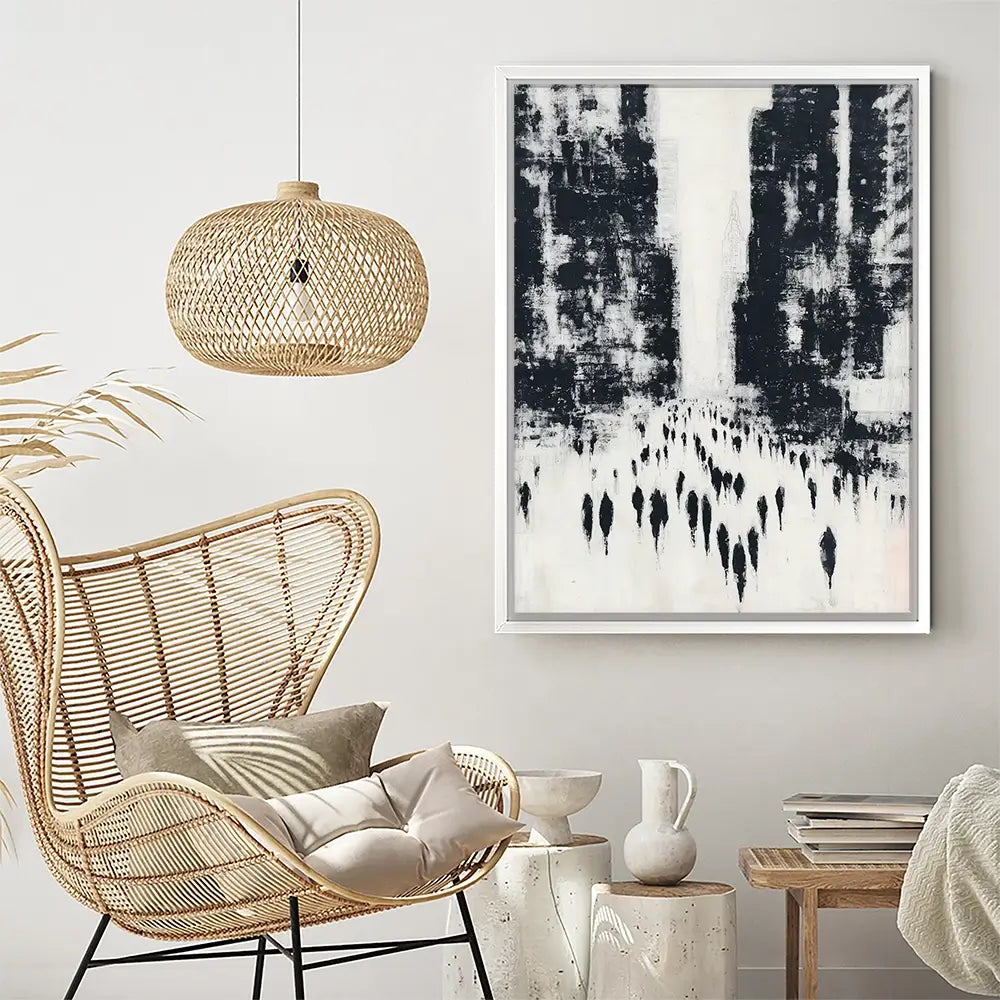Canyon Of Commuters Canvas Print Canyon Of Commuters Canvas Print wall art product Chromatic Storm Studio