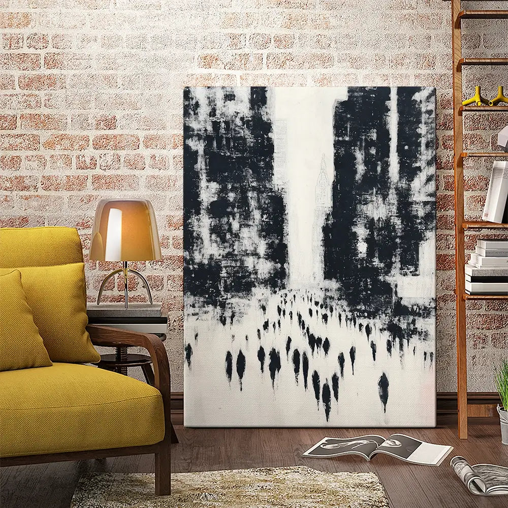 Canyon Of Commuters Canvas Print Canyon Of Commuters Canvas Print wall art product Chromatic Storm Studio