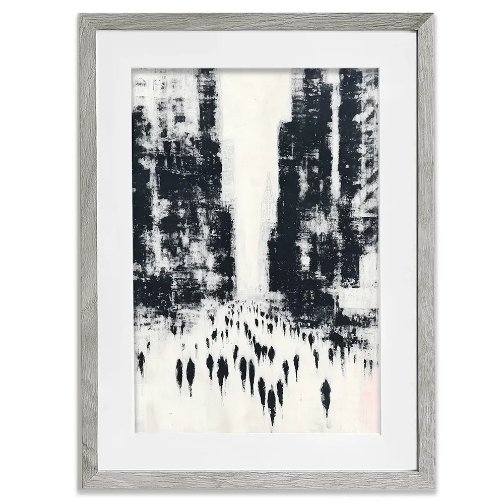 Canyon Of Commuters Framed Art Print Canyon Of Commuters Framed Art Print wall art product Chromatic Storm Studio
