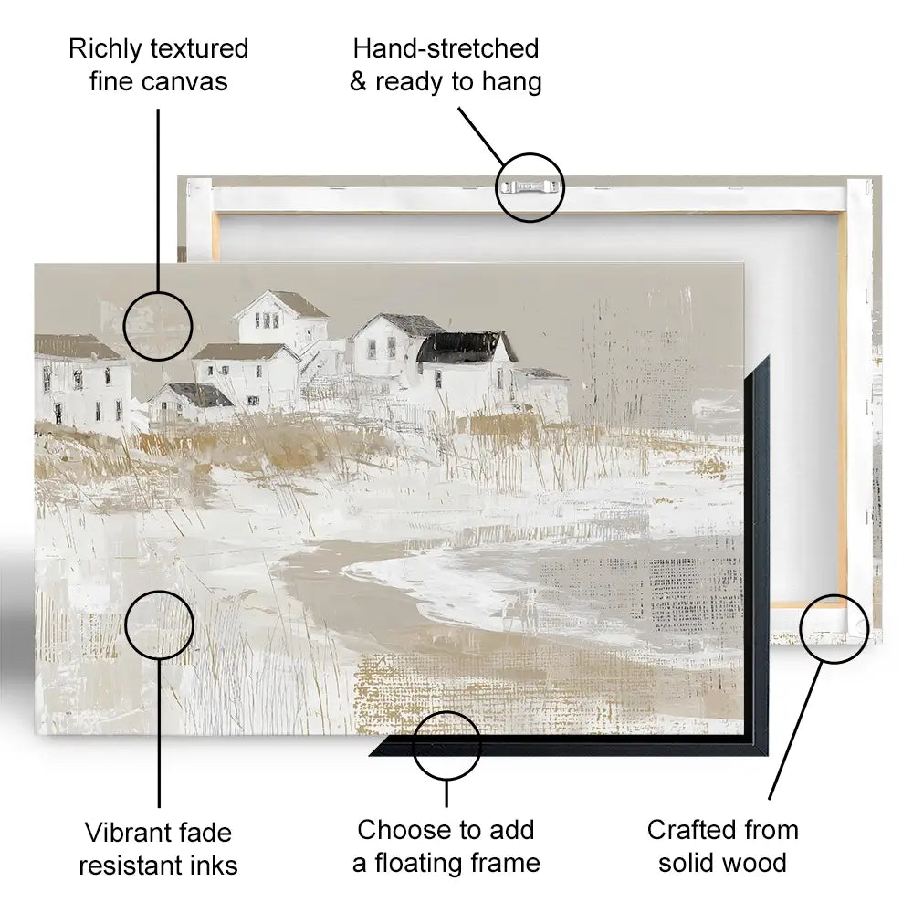 Cape Dune Village Canvas Print Cape Dune Village Canvas Print wall art product Chromatic Storm Studio