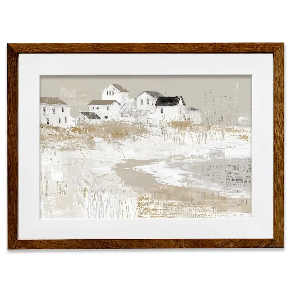 Cape Dune Village Framed Art Print Cape Dune Village Framed Art Print wall art product Chromatic Storm Studio