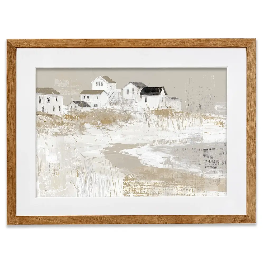 Cape Dune Village Framed Art Print Cape Dune Village Framed Art Print wall art product Chromatic Storm Studio