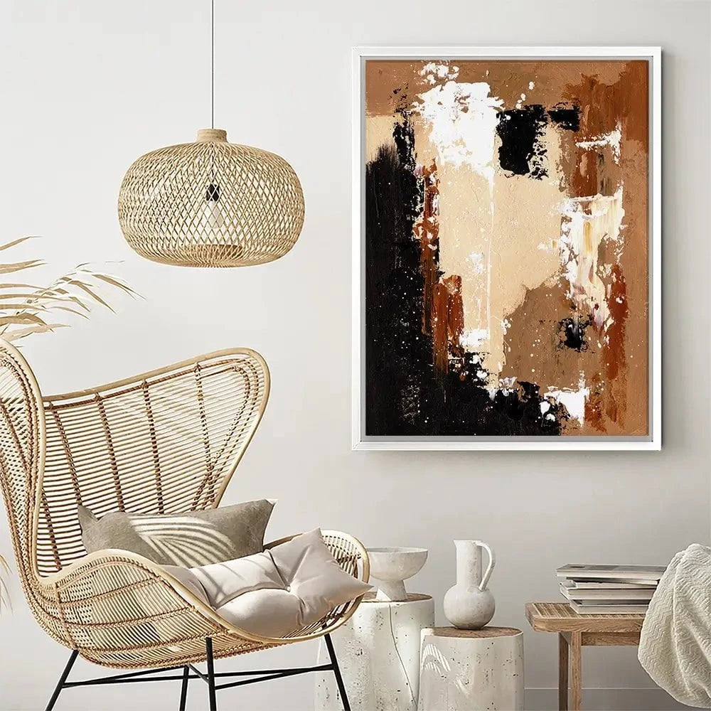 Cappuccino Abstract Canvas Print Cappuccino Abstract Canvas Print wall art product Svetlana Aleynikova