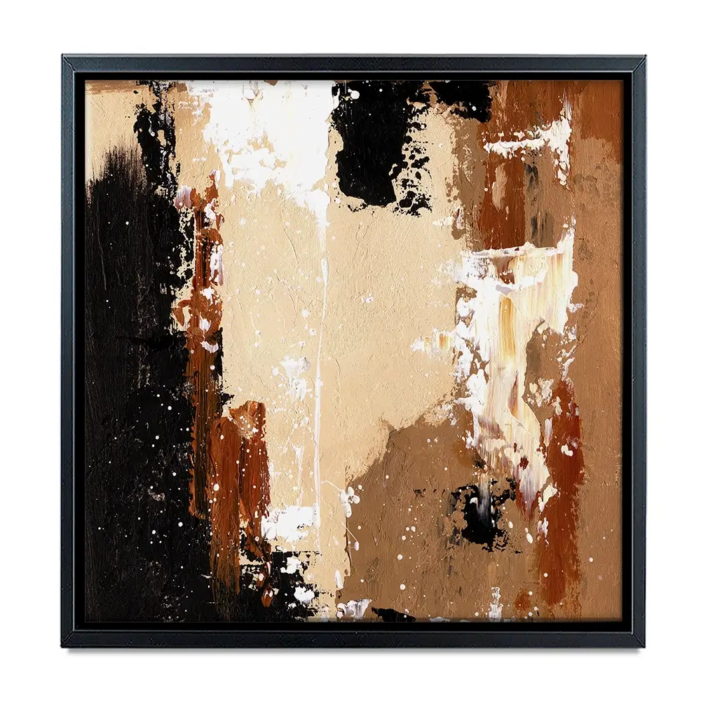 Cappuccino Abstract Square Canvas Print Cappuccino Abstract Square Canvas Print wall art product Art Print Shop