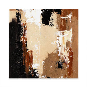 Cappuccino Abstract Square Canvas Print Cappuccino Abstract Square Canvas Print wall art product Art Print Shop