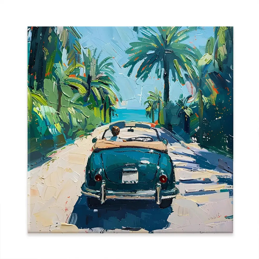 Car On The Beach Canvas Print Car On The Beach Canvas Print wall art product Elena Avanesova