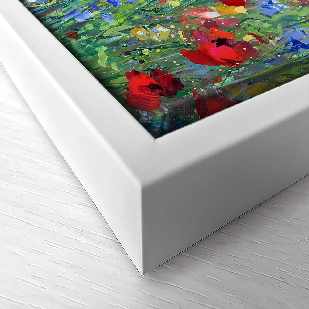 Cardinal Among The Wildflowers Canvas Print Cardinal Among The Wildflowers Canvas Print wall art product Leon Devenice