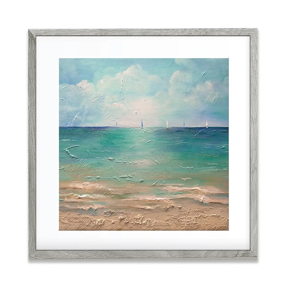 Caribbean Chill Square Framed Art Print Caribbean Chill Square Framed Art Print wall art product Art Print Shop