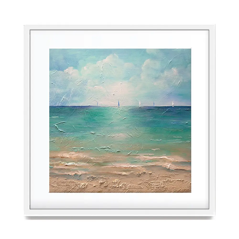 Caribbean Chill Square Framed Art Print Caribbean Chill Square Framed Art Print wall art product Art Print Shop