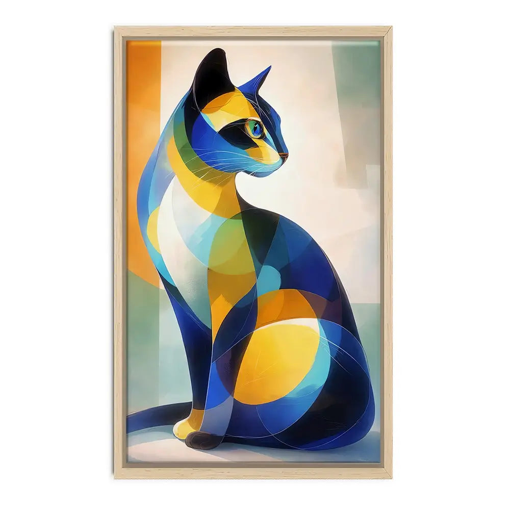 Cat Cubism Canvas Print Cat Cubism Canvas Print wall art product David Alexander Elder