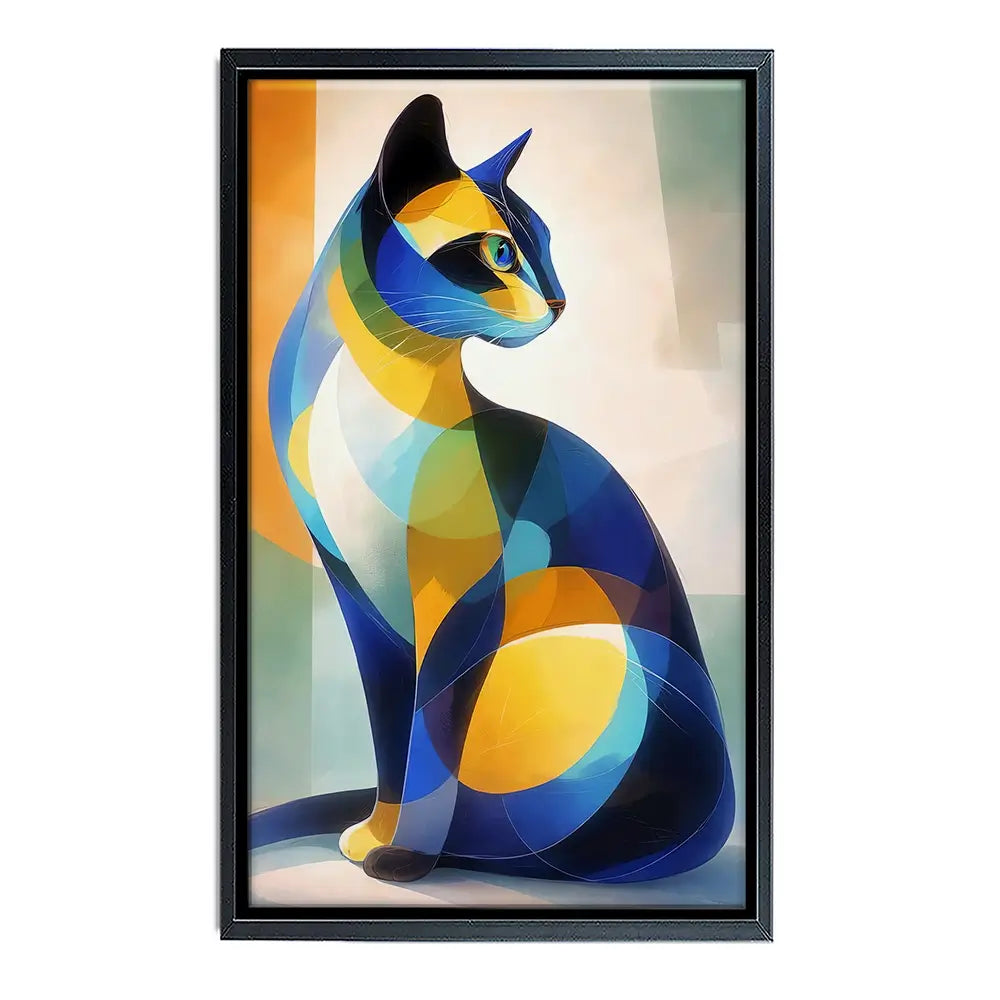 Cat Cubism Canvas Print Cat Cubism Canvas Print wall art product David Alexander Elder