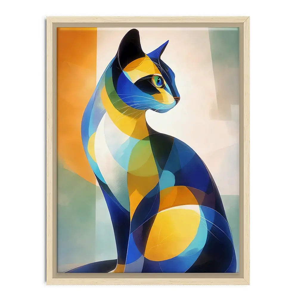 Cat Cubism Canvas Print Cat Cubism Canvas Print wall art product David Alexander Elder