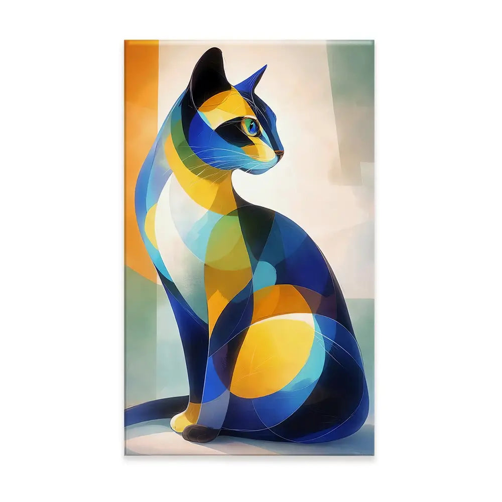 Cat Cubism Canvas Print Cat Cubism Canvas Print wall art product David Alexander Elder