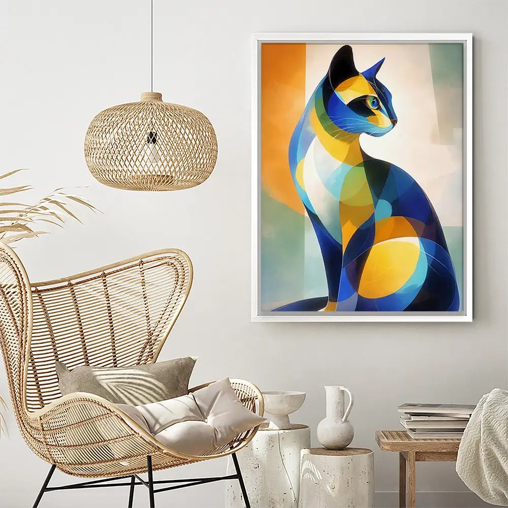 Cat Cubism Canvas Print Cat Cubism Canvas Print wall art product David Alexander Elder