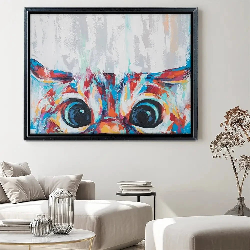 Cat Eyes Canvas Print Cat Eyes Canvas Print wall art product Mari Dein / Shutterstock