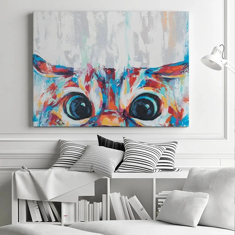 Cat Eyes Canvas Print Cat Eyes Canvas Print wall art product Mari Dein / Shutterstock