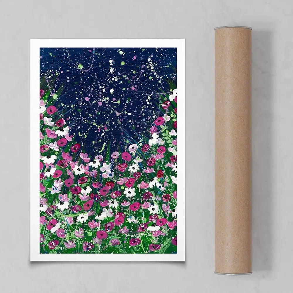 Celestial Blooms Art Print Celestial Blooms Art Print wall art product Emma LC Art