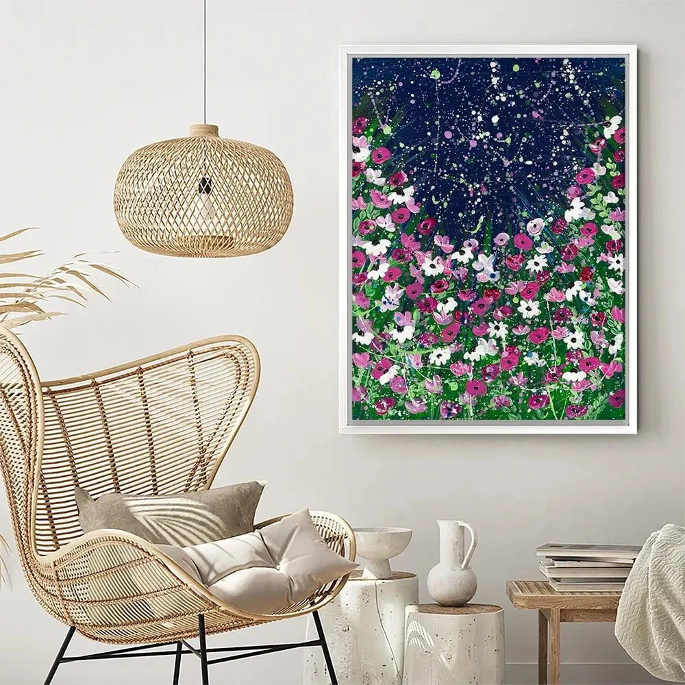 Celestial Blooms Canvas Print Celestial Blooms Canvas Print wall art product Emma LC Art