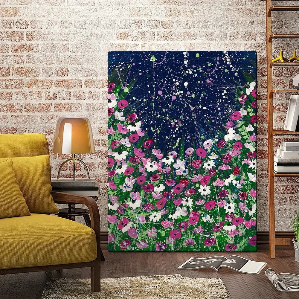 Celestial Blooms Canvas Print Celestial Blooms Canvas Print wall art product Emma LC Art