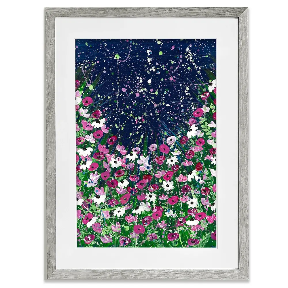 Celestial Blooms Framed Art Print Celestial Blooms Framed Art Print wall art product Emma LC Art