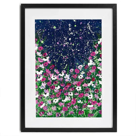 Celestial Blooms Framed Art Print Celestial Blooms Framed Art Print wall art product Emma LC Art
