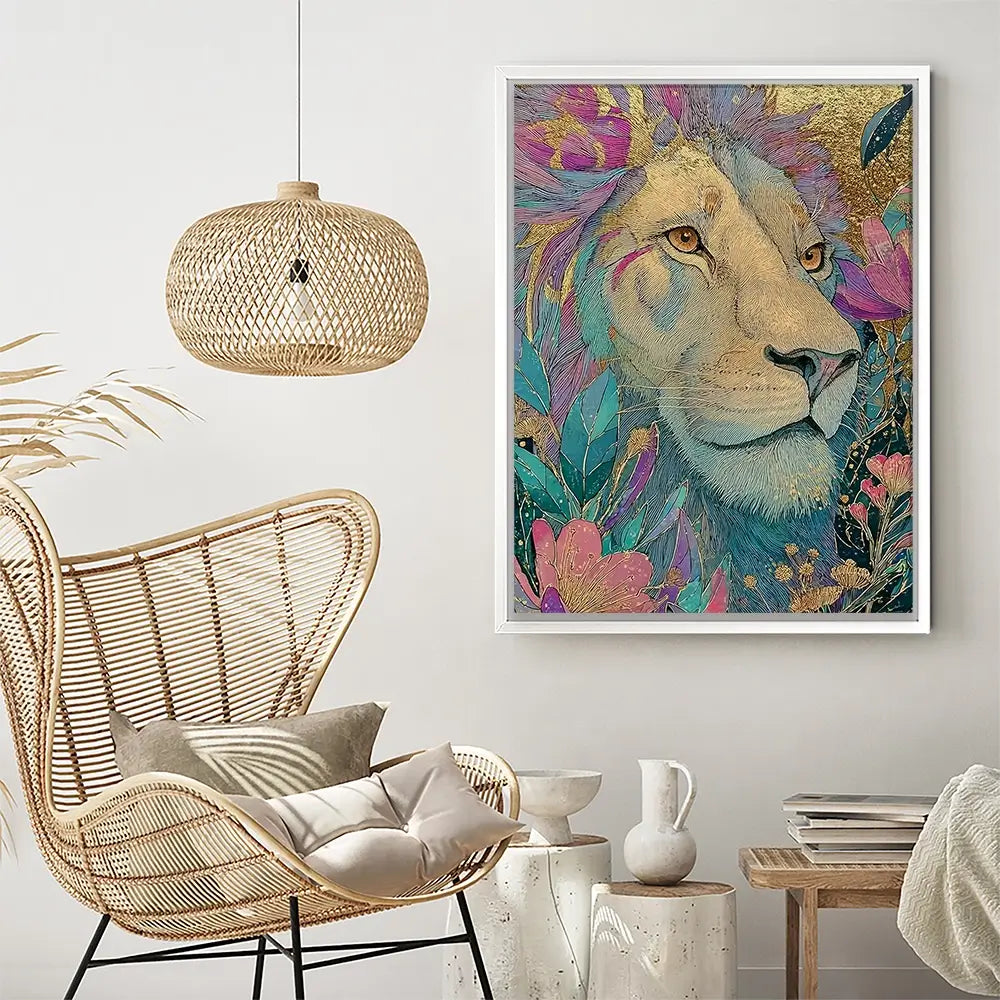 Celestial Lion Canvas Print Celestial Lion Canvas Print wall art product David Alexander Elder