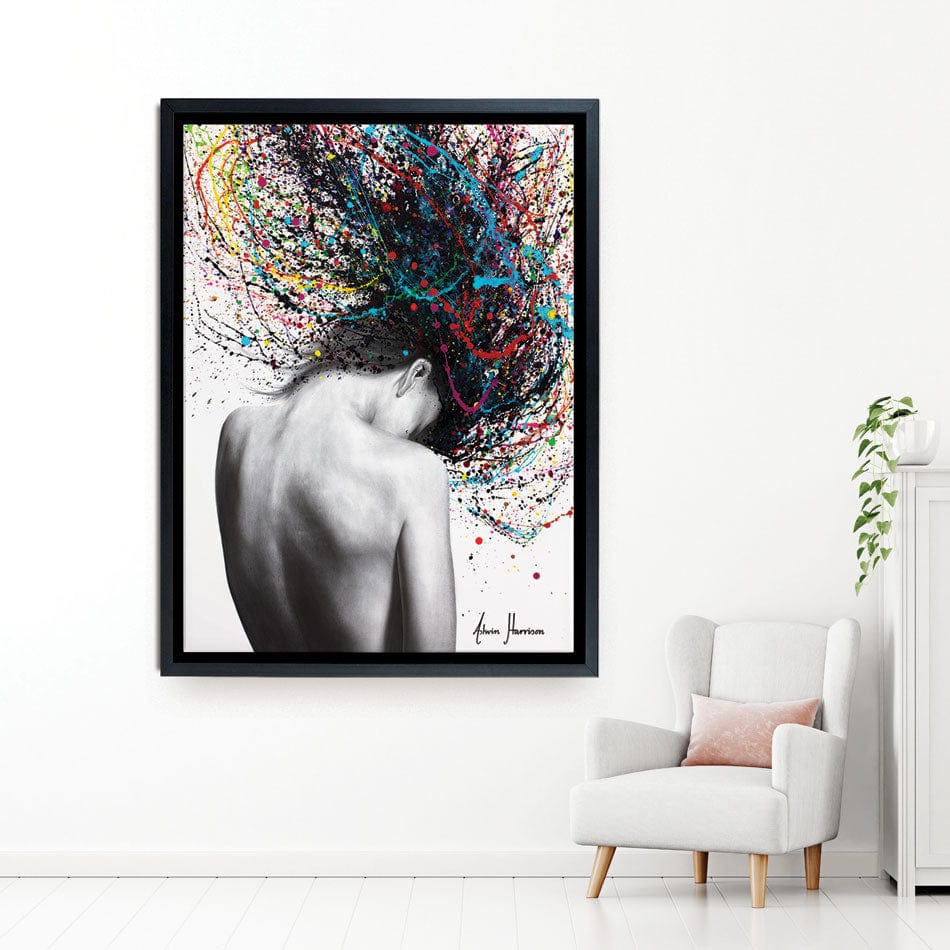 Cerebral Swirl Canvas Print wall art product Ashvin Harrison