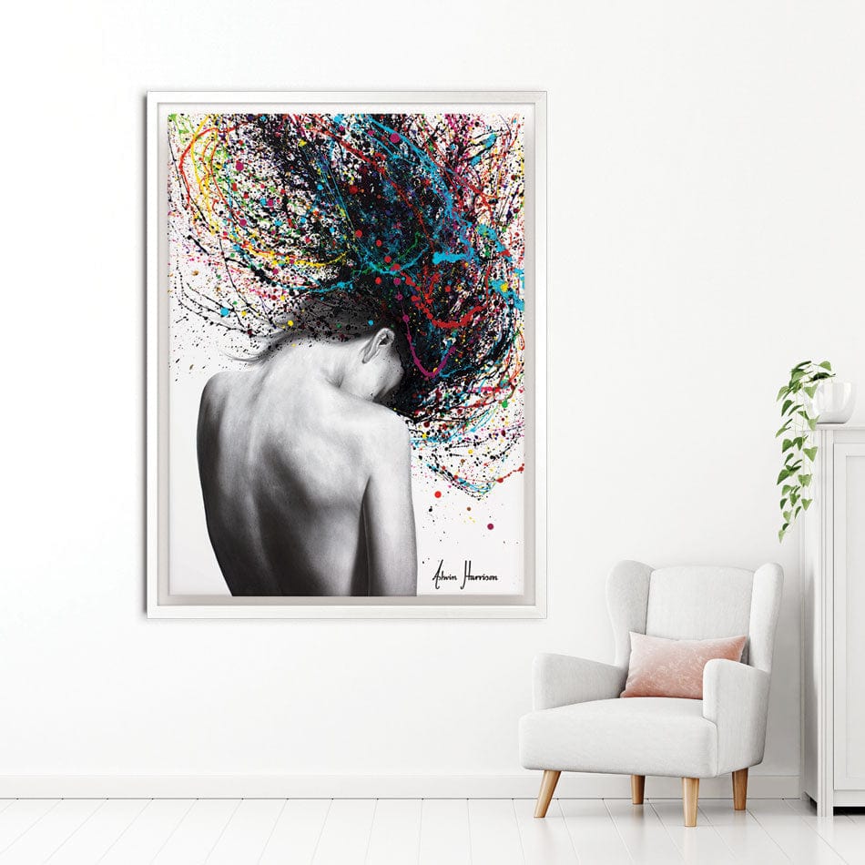 Cerebral Swirl Canvas Print wall art product Ashvin Harrison