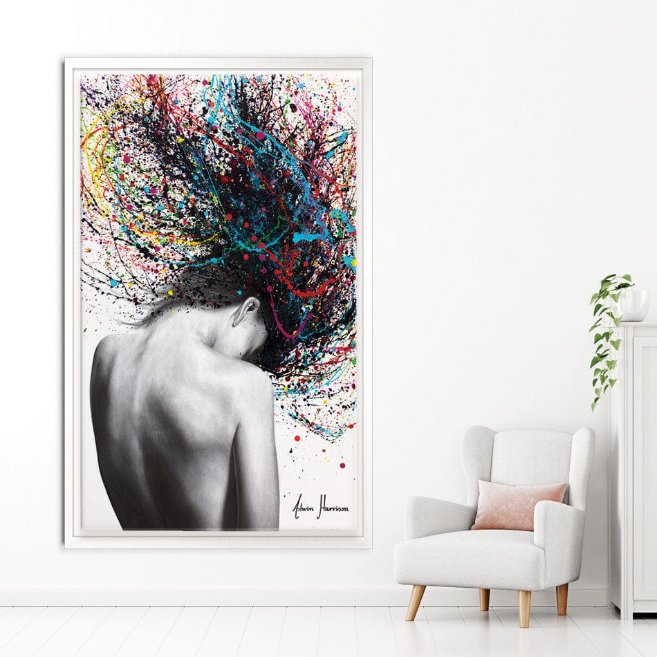 Cerebral Swirl Canvas Print wall art product Ashvin Harrison