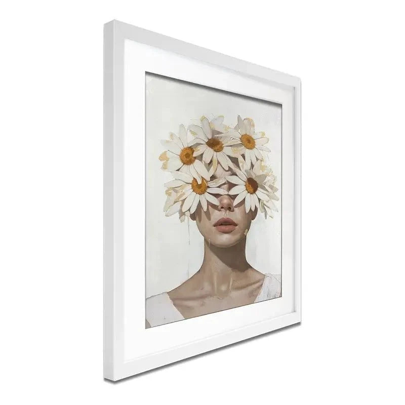Chamomile Lady Framed Art Print Chamomile Lady Framed Art Print wall art product Svetlana Aleynikova