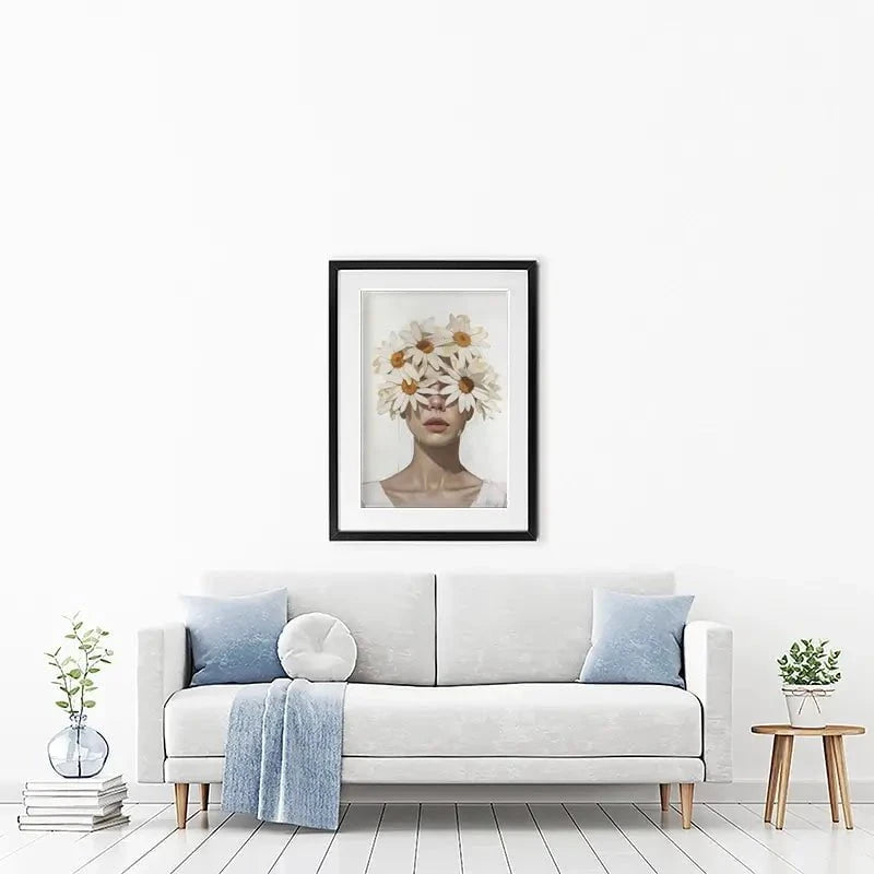 Chamomile Lady Framed Art Print Chamomile Lady Framed Art Print wall art product Svetlana Aleynikova