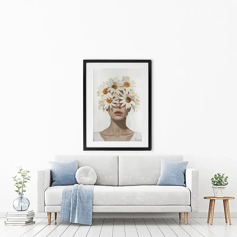 Chamomile Lady Framed Art Print Chamomile Lady Framed Art Print wall art product Svetlana Aleynikova