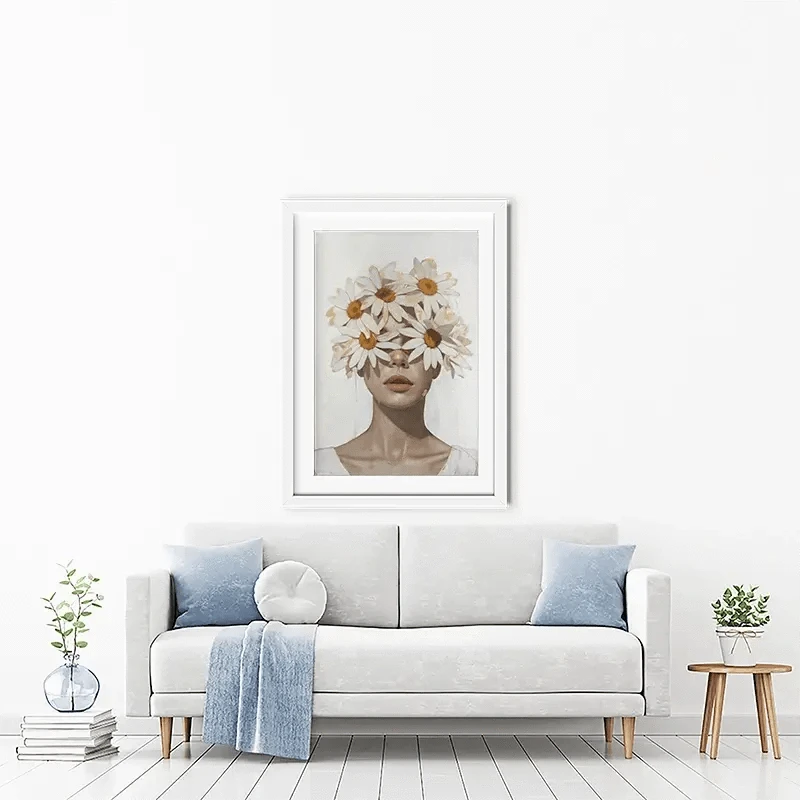Chamomile Lady Framed Art Print Chamomile Lady Framed Art Print wall art product Svetlana Aleynikova