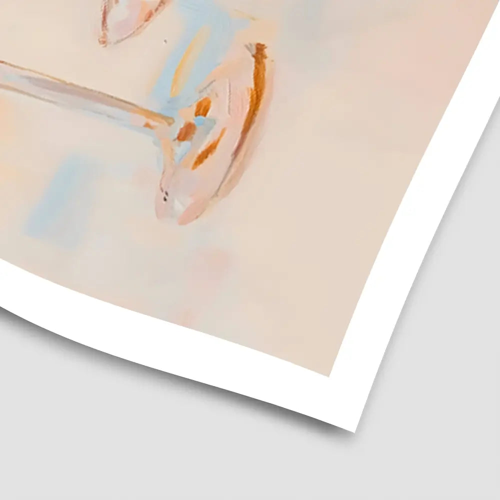 Champagne And Flowers Art Print Champagne And Flowers Art Print wall art product LSR Design Studio - Independent