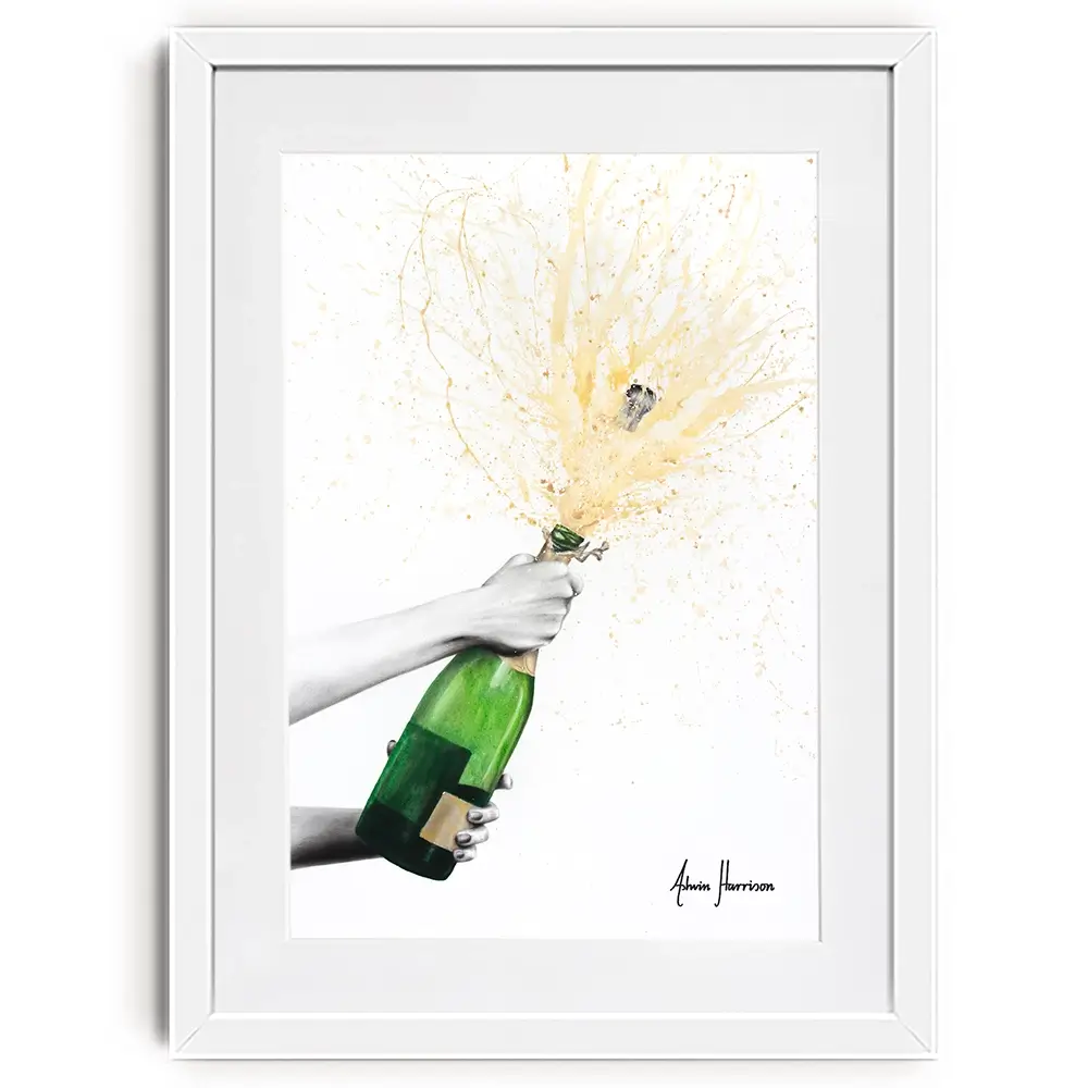 Champagne Celebration Framed Art Print Champagne Celebration Framed Art Print wall art product Ashvin Harrison