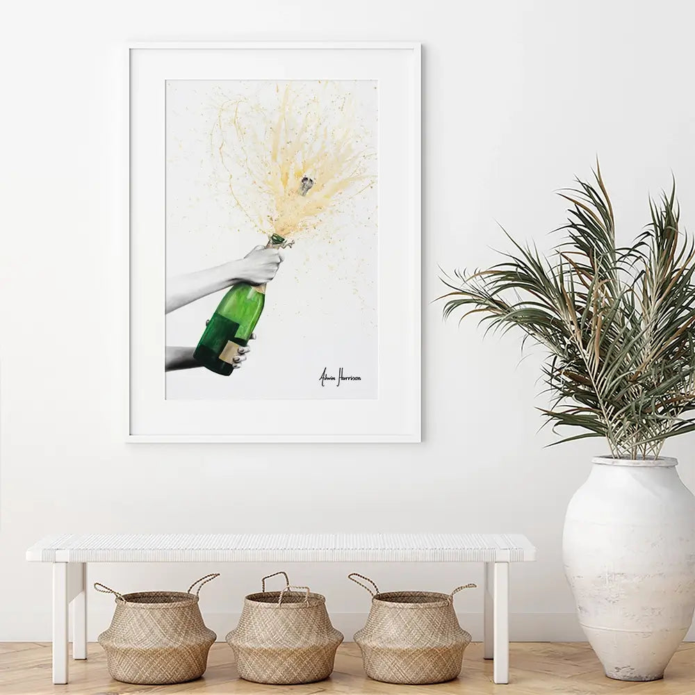 Champagne Celebration Framed Art Print Champagne Celebration Framed Art Print wall art product Ashvin Harrison