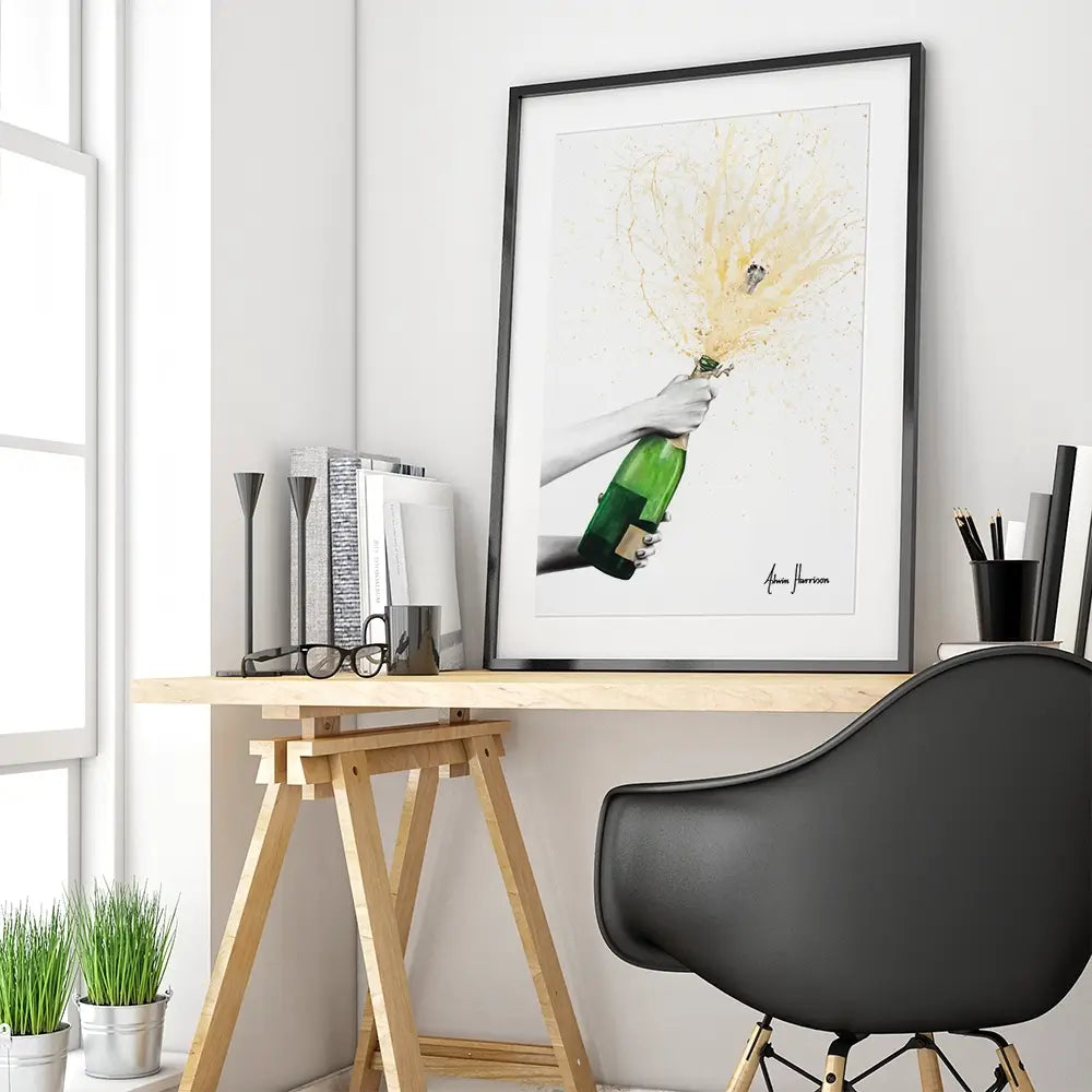 Champagne Celebration Framed Art Print Champagne Celebration Framed Art Print wall art product Ashvin Harrison