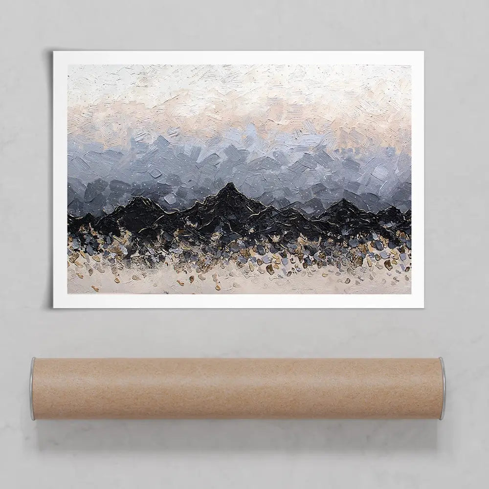 Champagne Peaks Art Print Champagne Peaks Art Print wall art product Nada Khatib