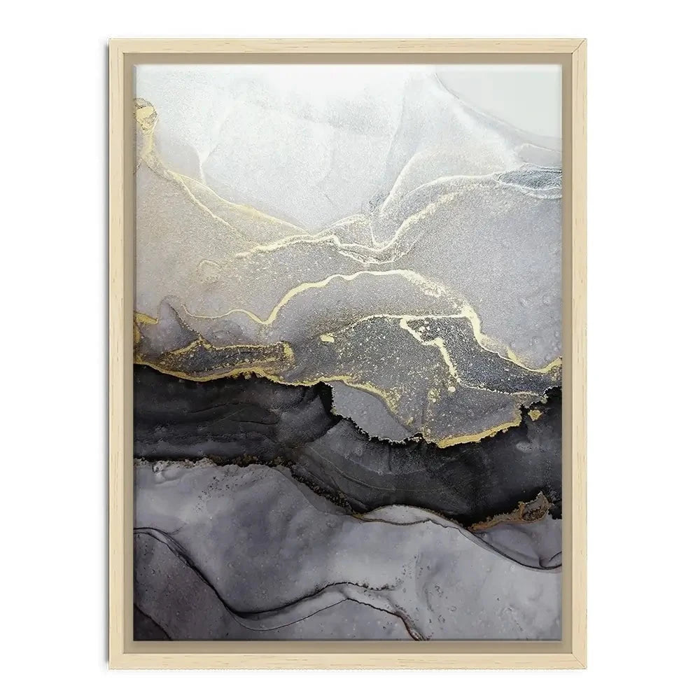 Charcoal Marble Abstract Canvas Print Charcoal Marble Abstract Canvas Print wall art product coldsun777 / Shutterstock