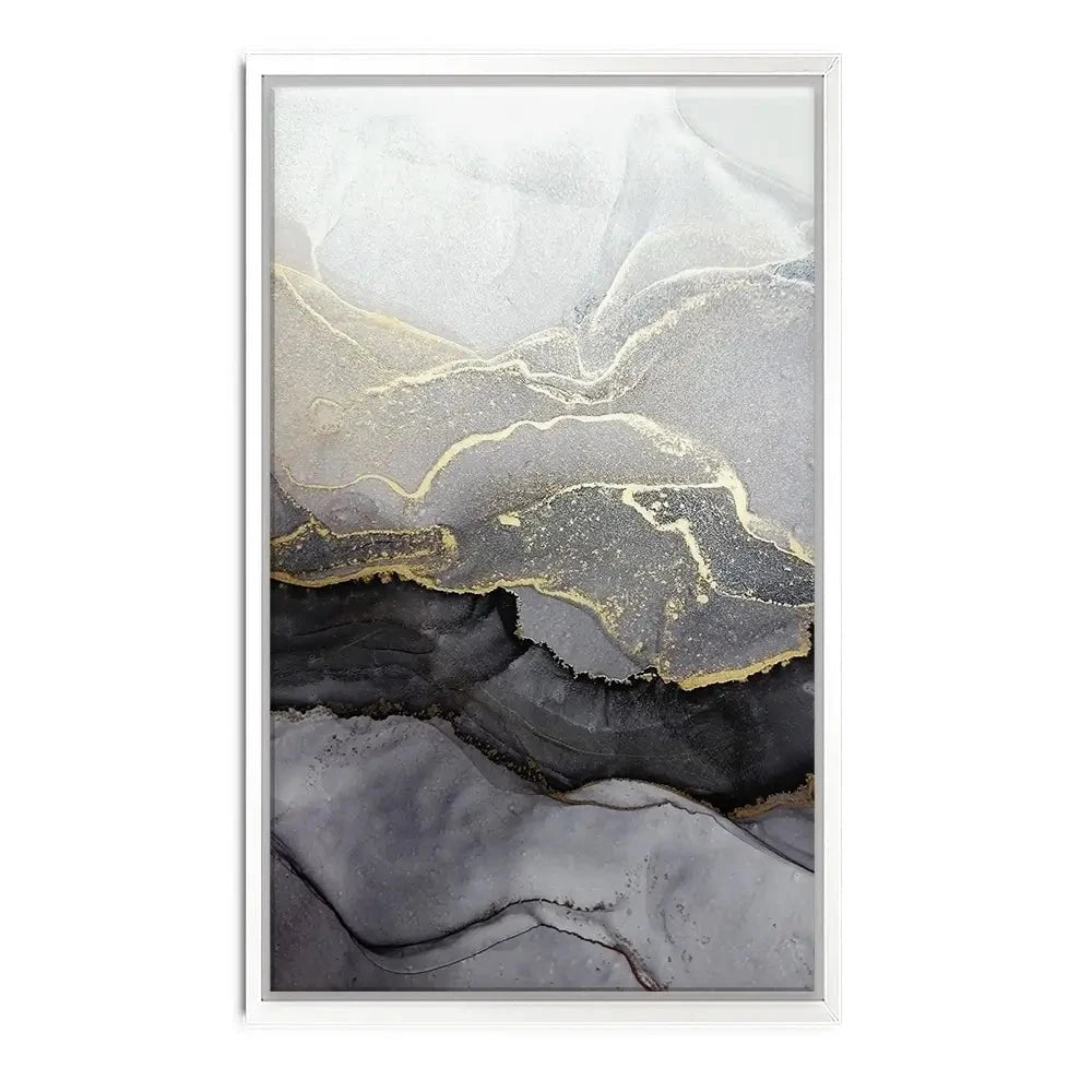 Charcoal Marble Abstract Canvas Print Charcoal Marble Abstract Canvas Print wall art product coldsun777 / Shutterstock