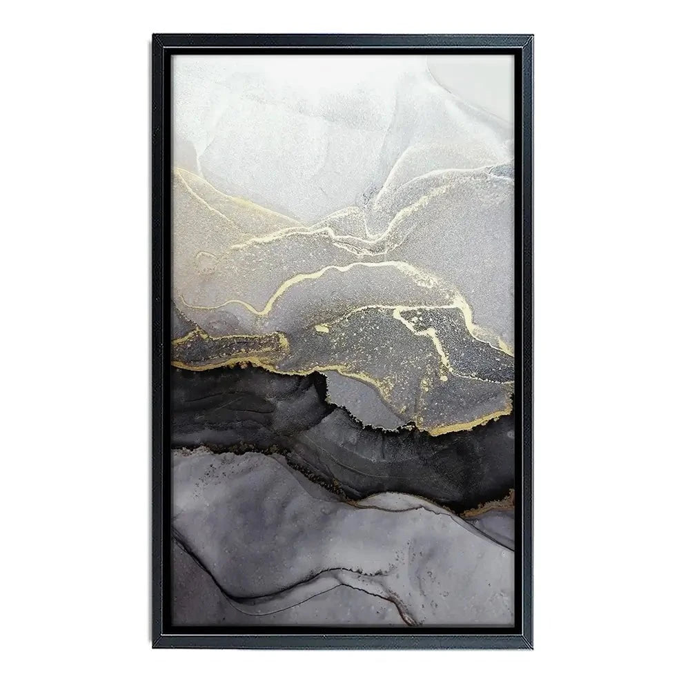 Charcoal Marble Abstract Canvas Print Charcoal Marble Abstract Canvas Print wall art product coldsun777 / Shutterstock