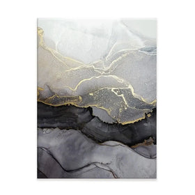 Charcoal Marble Abstract Canvas Print Charcoal Marble Abstract Canvas Print wall art product coldsun777 / Shutterstock