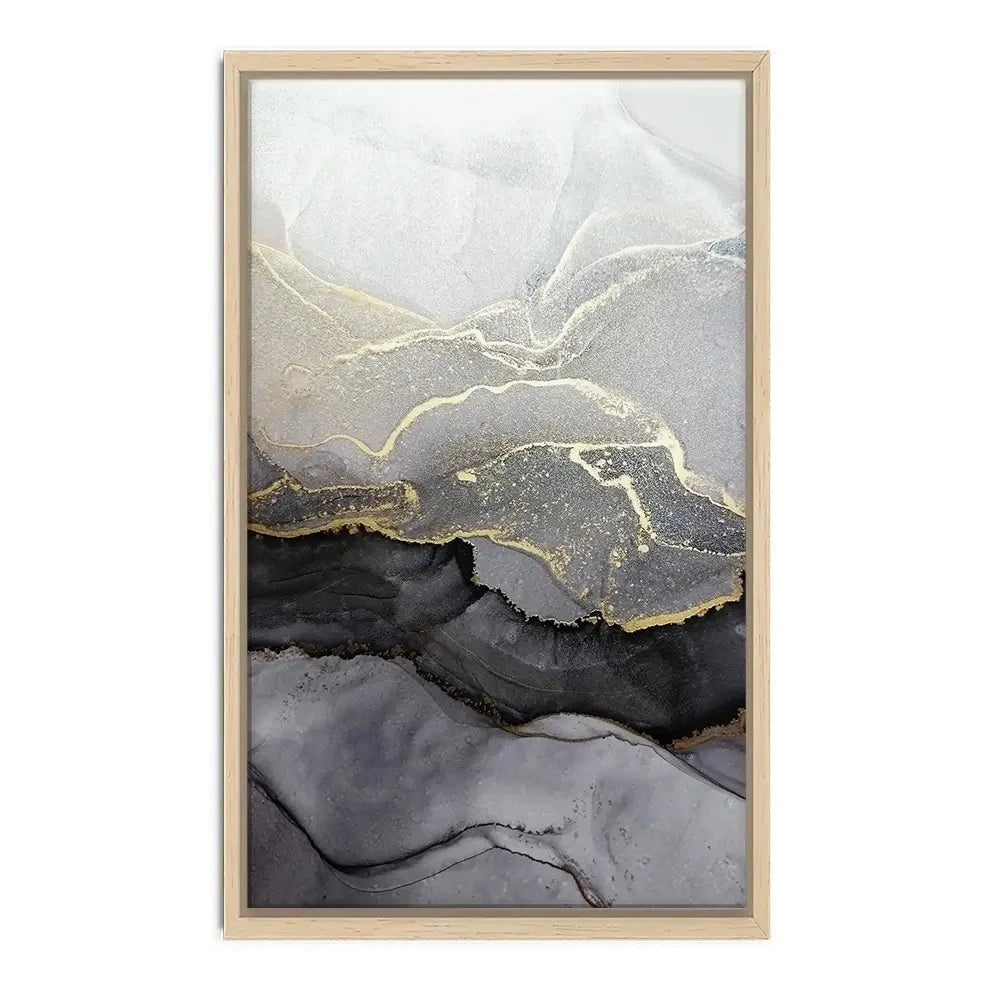 Charcoal Marble Abstract Canvas Print Charcoal Marble Abstract Canvas Print wall art product coldsun777 / Shutterstock