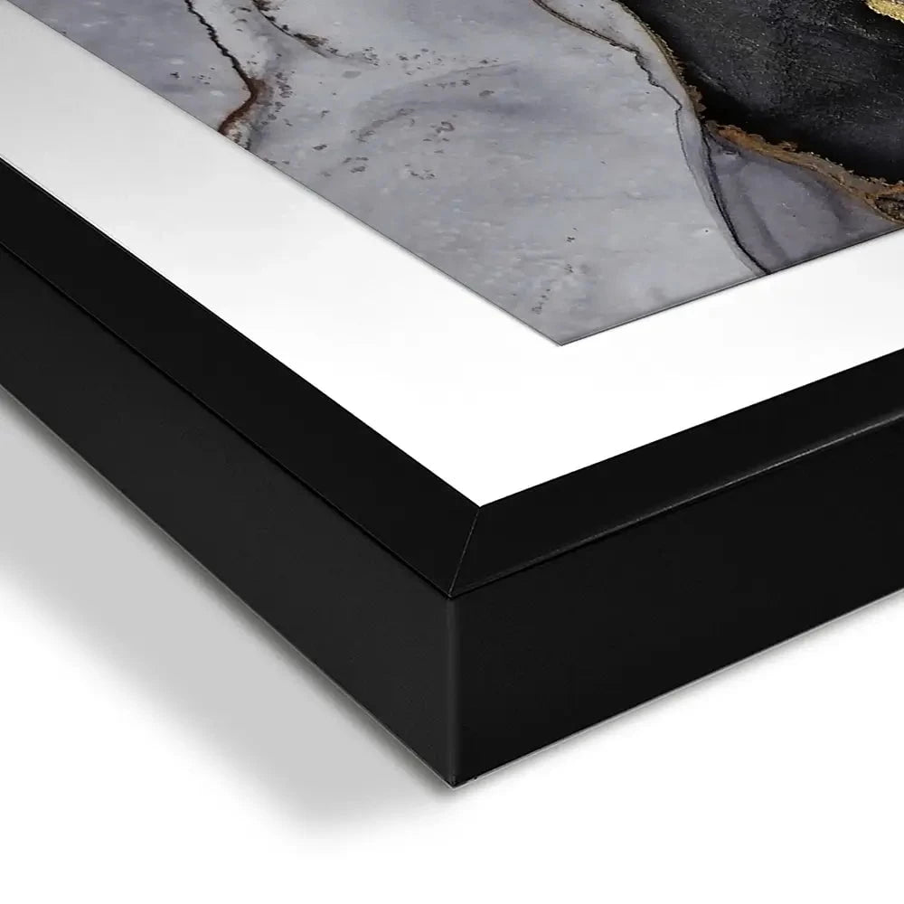 Charcoal Marble Abstract Framed Art Print Charcoal Marble Abstract Framed Art Print wall art product coldsun777 / Shutterstock