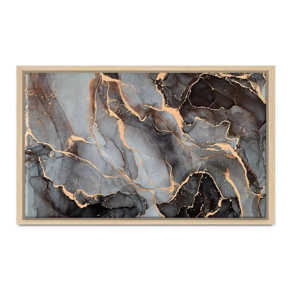 Charcoal Marble Canvas Print Charcoal Marble Canvas Print wall art product djero.adlibeshe yahoo.com / Shutterstock